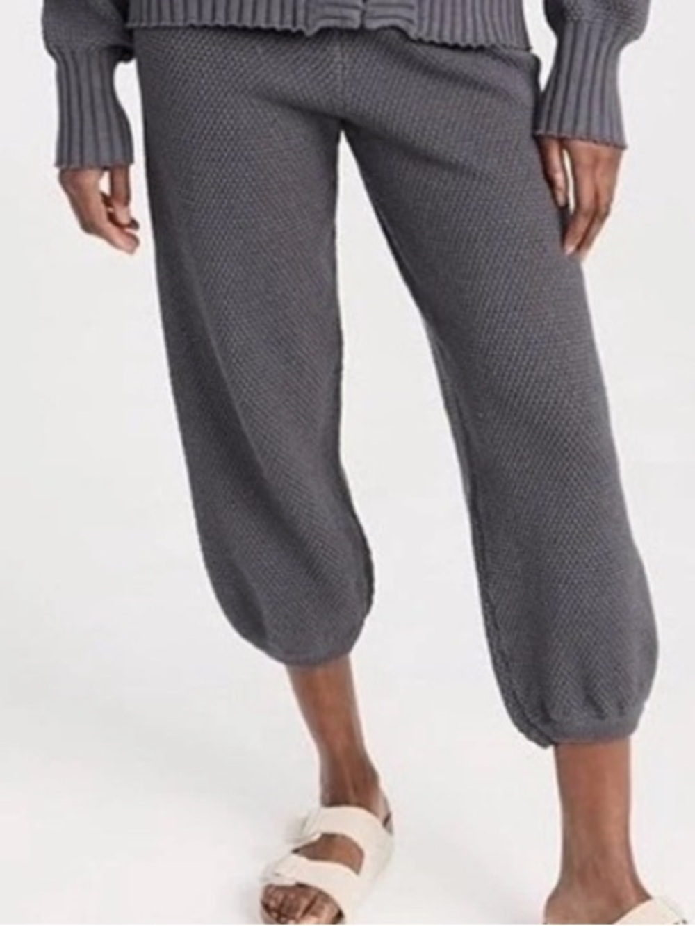 FREE PEOPLE Beach Gray Hailee Cropped Pants